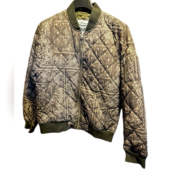 Levi's Jackets & Blazers - NWT Levi Strauss green guilted full zip jacket women’s medium outdoors